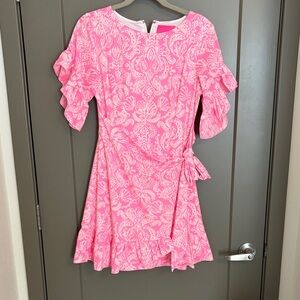 Lilly Pulitzer Pink and White Patterned Dress